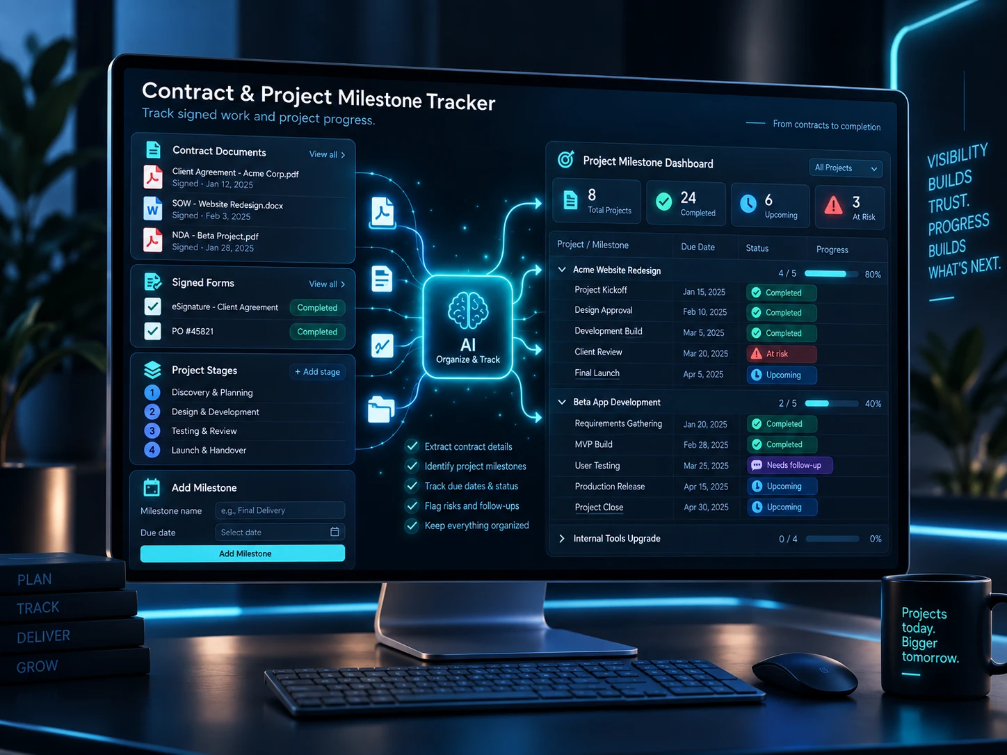 Contract & Project Milestone Tracker cover