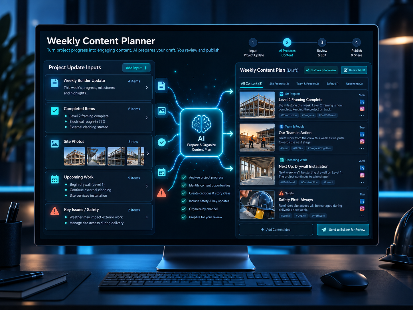 Weekly Content Planner workflow cover